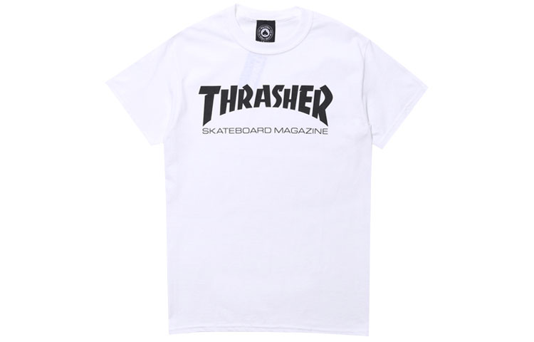 Thrasher T Shirts Unisex Crew Neck Moderate Heavyweight