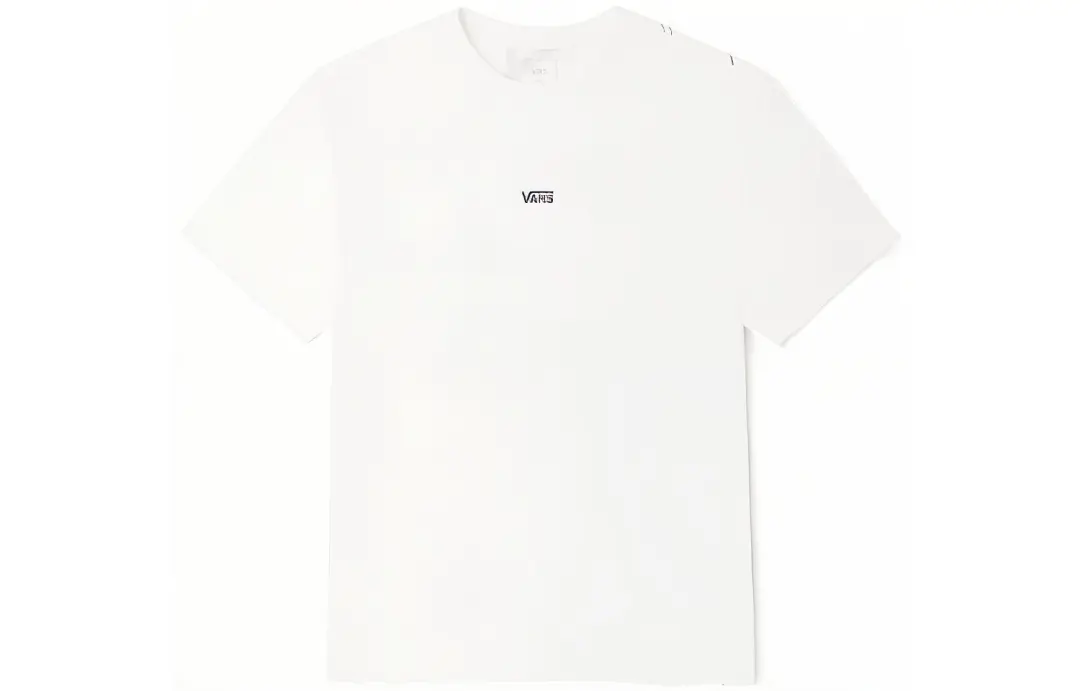 Vans T Shirts Unisex White Crew Neck Moderate Straight Fit