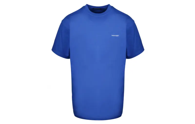 Balenciaga T Shirt Regular Fit Men's Blue