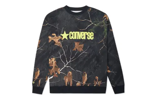 Converse Realtree Print Sweatshirt Men's Black Camouflage