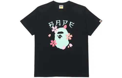 A BATHING APE Head Series T Shirt Unisex Black