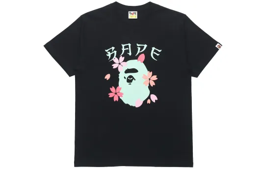 A BATHING APE Head Series T Shirt Unisex Black