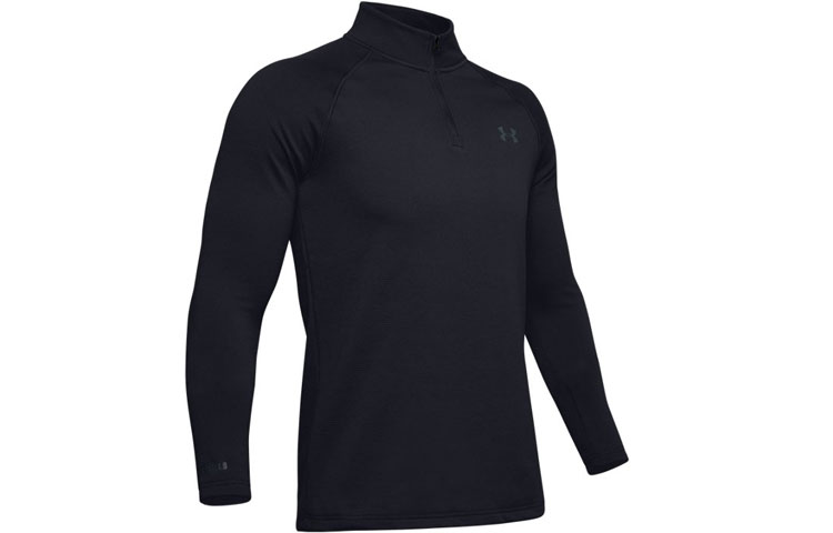 Мужская футболка Under Armour ColdGear® Base 4.0 1/4 (черная)