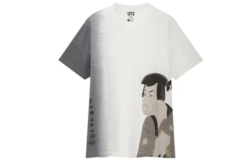 UNIQLO Print T Shirt Unisex Ivory