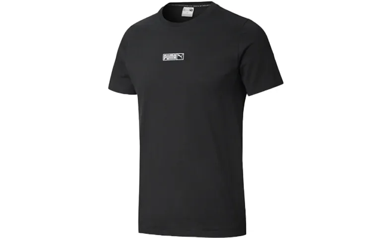 PUMA Set-in Sleeve T-Shirt Unisex Black