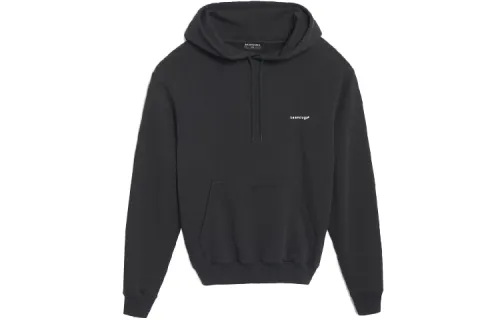 Balenciaga Small Contrast Logo Print Hoodie