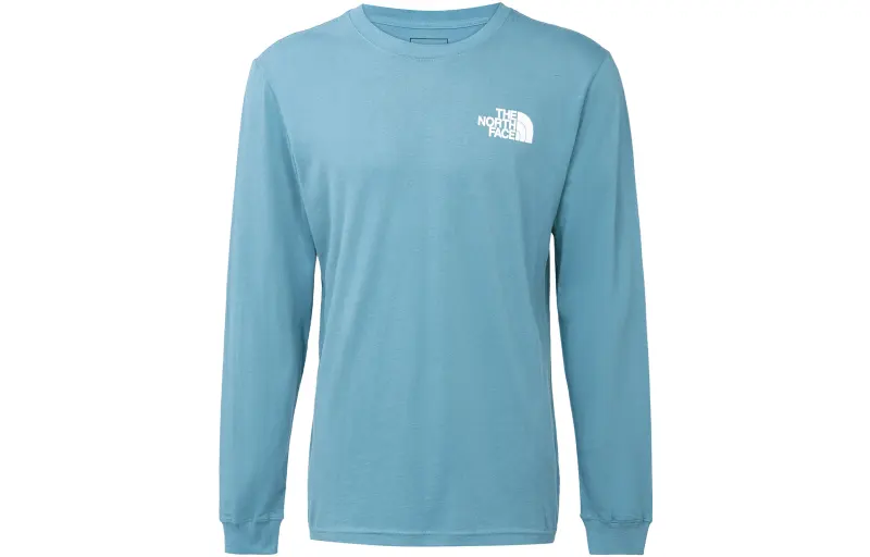 THE NORTH FACE T Shirts Men's Blue Crew Neck Moderate Straight Fit