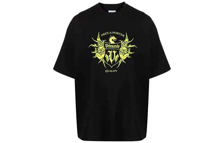 Vetements Black Label Logo T Shirt