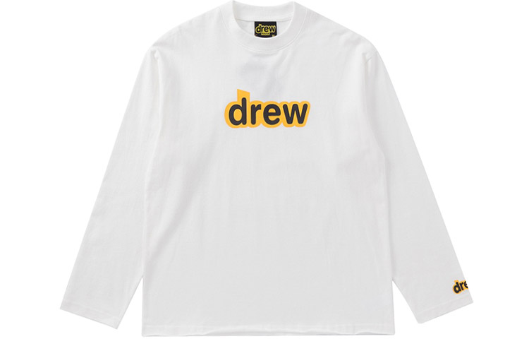 Drew house Smiley Collection T Shirts Unisex White Crew Neck Moderate Other