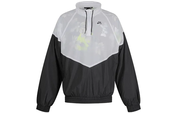 Nike T-Shirts Men's Multicolor Stand Collar Moderate Straight Fit