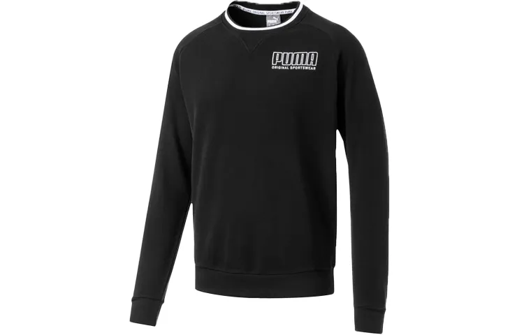 PUMA Breathable Alphabet Sweatshirt Men's Black