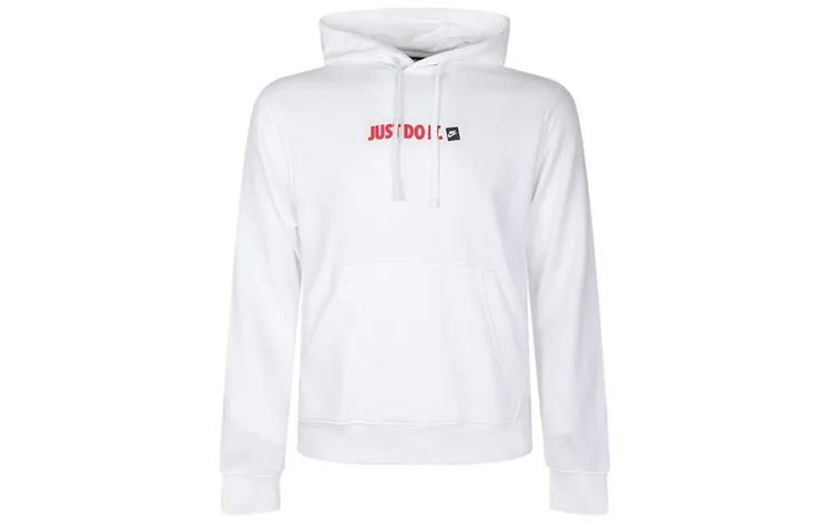 Nike Sweatshirts Men's White Hooded Moderate Regular