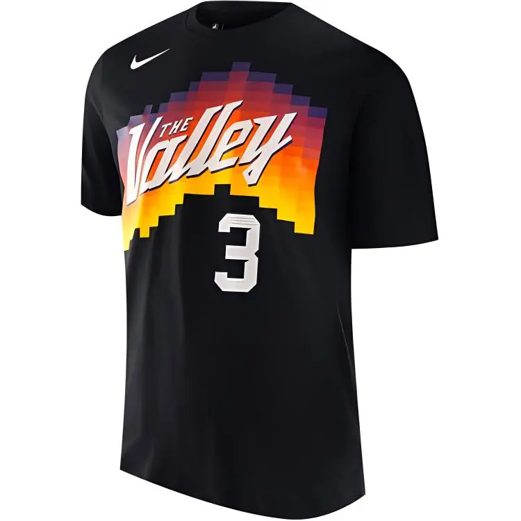 Nike T-Shirts Men's Black Crew Neck Moderate Straight Fit