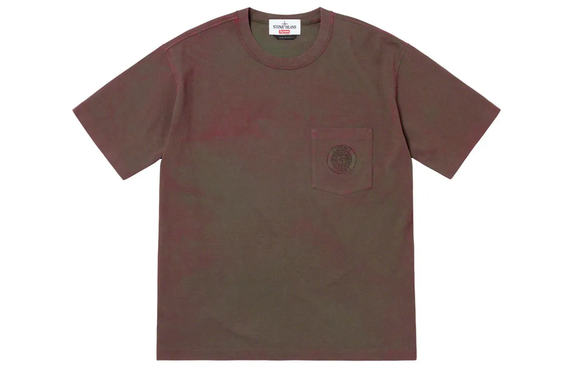 Supreme X Stone Island Pocket T Shirt