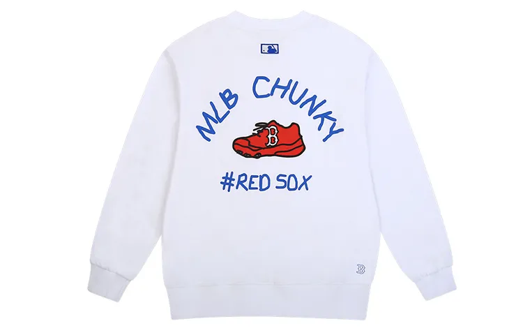 MLB Sweatshirts Unisex White Crew Neck Moderate