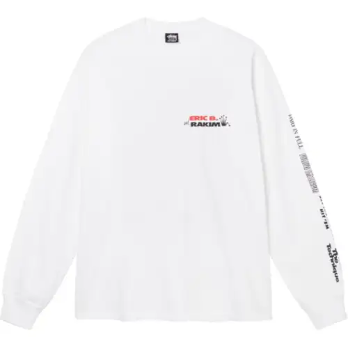 Stussy T Shirts Unisex White Crew Neck Moderate Straight Fit