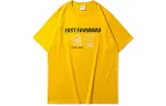 Li Ning T Shirts Men's Citrus Yellow Crew Neck Moderate Straight Fit