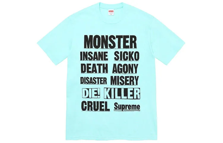 Supreme Letter Print T Shirt Unisex Clothing