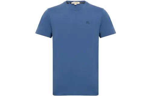Burberry T Shirts Men's Blue Crew Neck Moderate Straight Fit