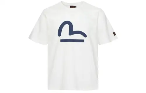 EVISU T Shirts Men's Crew Neck Moderate Straight Fit