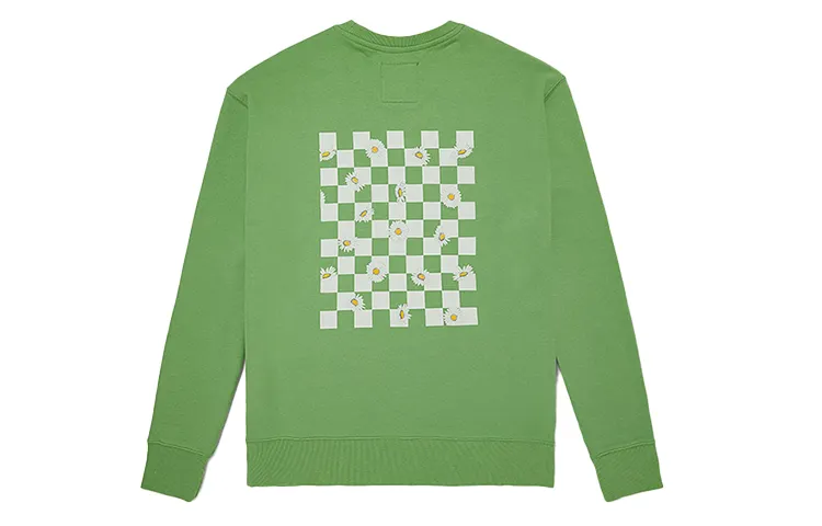 Vans Sweatshirts Unisex Avocado Green Crew Neck Moderate Regular