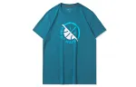 Li Ning T Shirts Men's Dragonfly Green Crew Neck Moderate Straight Fit