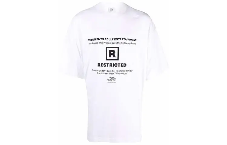 Vetements 18+ Restricted T Shirt