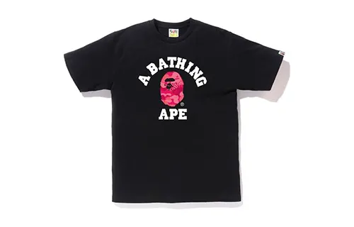 Bape Fire Camo College Tee