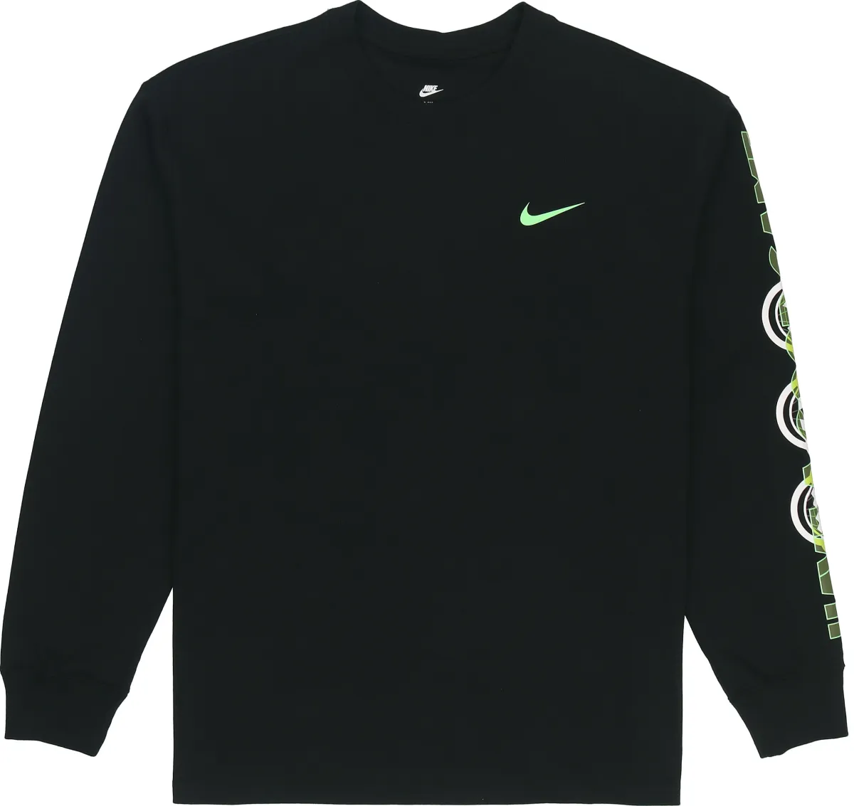 Nike T-Shirts Men's Black Crew Neck Moderate Straight Fit