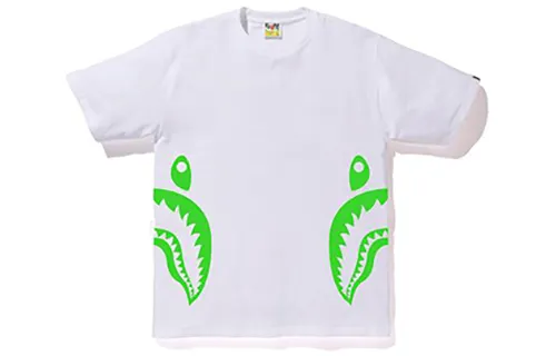 Bape Neon Bicolor Side Shark Tee