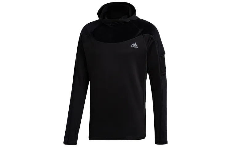 Adidas Sweatshirts Men's Black Hooded Moderate Regular