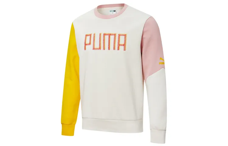 PUMA Sweatshirts Unisex Smoke Gray Crew Neck Moderate Regular
