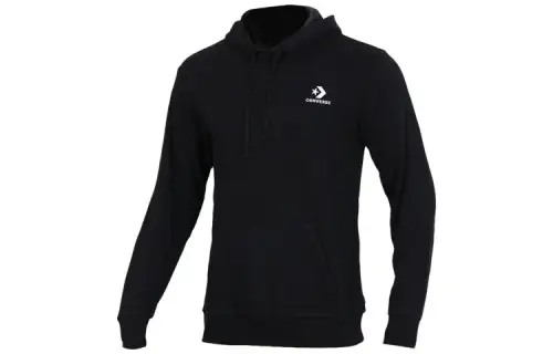Converse Sweatshirts Men's Black Hooded Moderate Regular