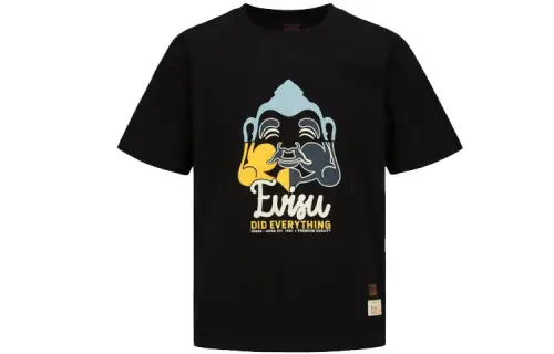 EVISU T Shirts Men's Crew Neck Moderate Straight Fit