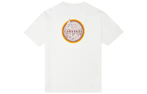 Converse Drop Shoulder Sleeve T-Shirt Men's White