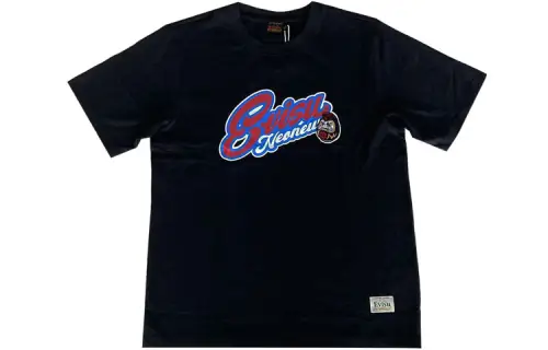 EVISU T Shirts Men's Black Crew Neck Moderate Straight Fit
