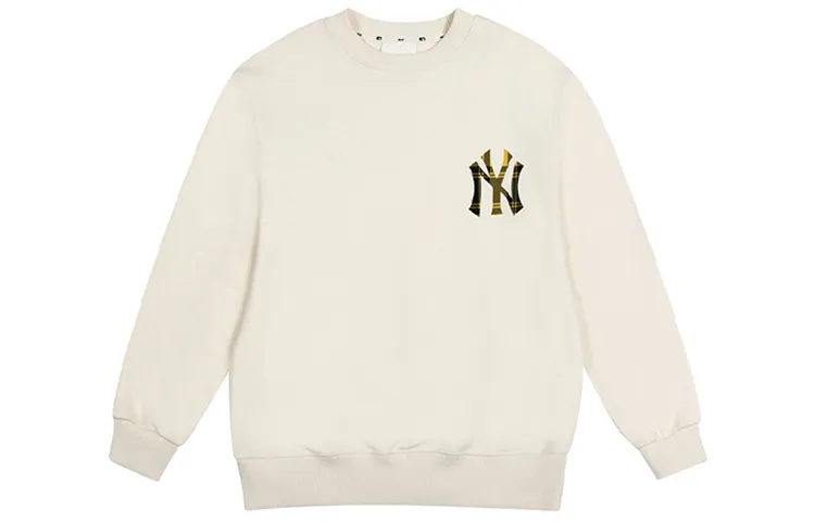 MLB Basic Logo Sweatshirts Unisex White Crew Neck Moderate