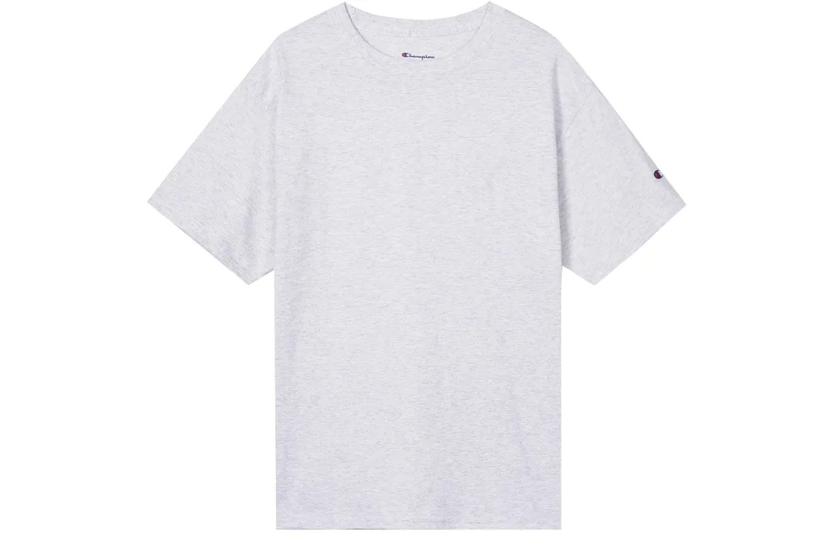 Champion T Shirt US Version Unisex White Gray
