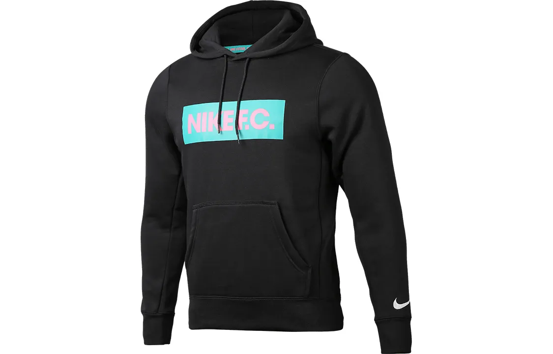Nike Sweatshirts Men's Black Hooded Thickened Regular