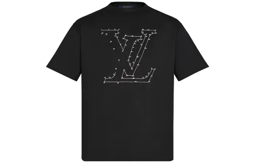 LOUIS VUITTON New Quarterly Products Of LV T Shirts Men's Crew Neck Moderate Straight Fit
