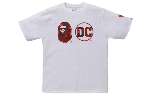 Bape X Dc Superman Apehead Dc Logo Tee