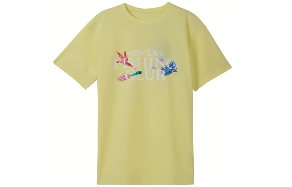New Era T Shirt Unisex Light Yellow