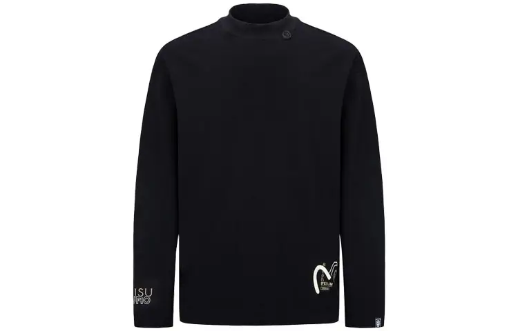 EVISU Long Sleeved T Shirt Men's Black