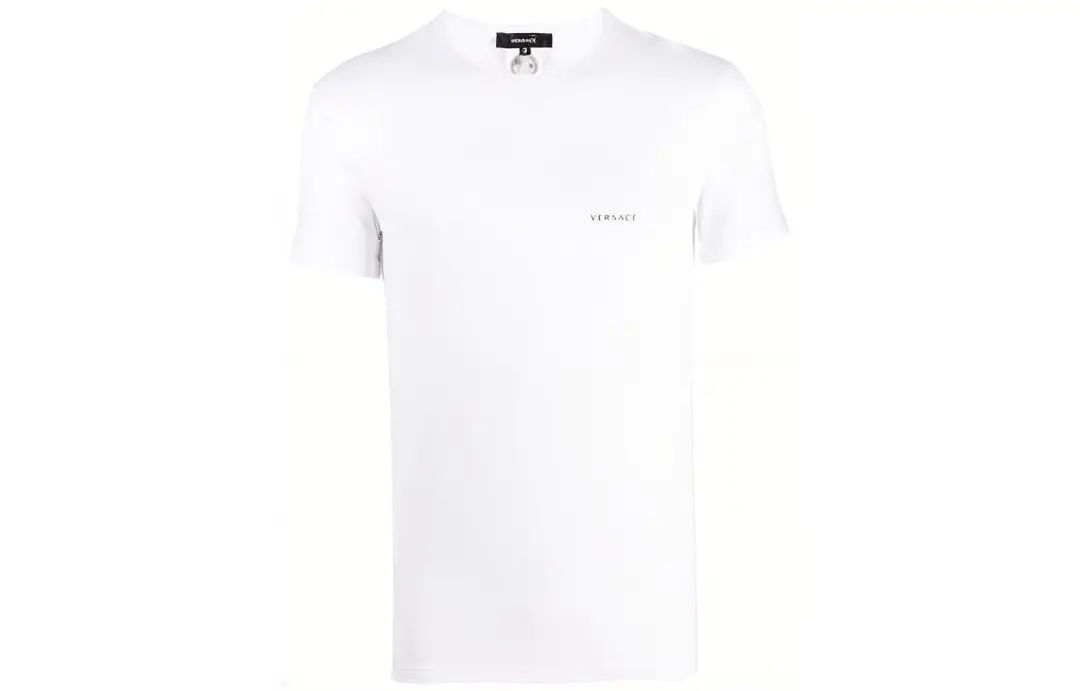 VERSACE Logo Printed Crewneck T Shirt