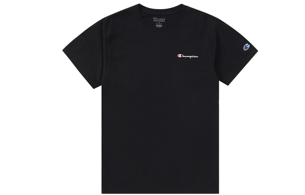 Champion T Shirt US Version Unisex Black