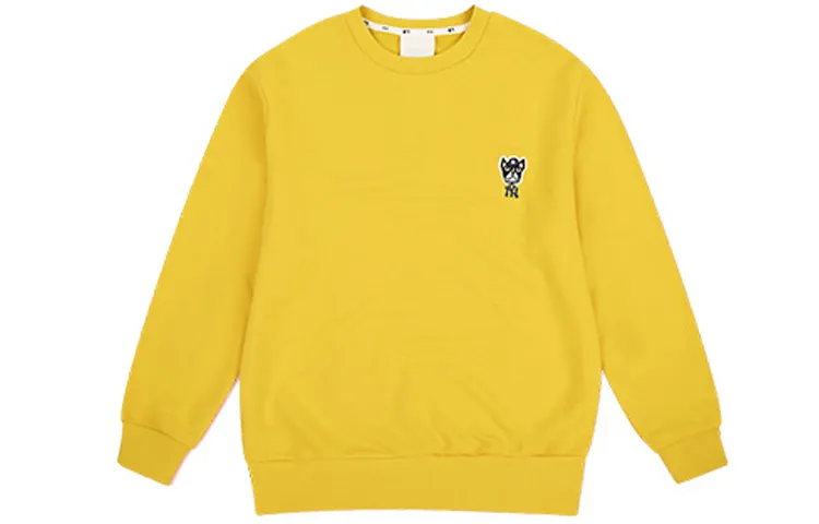 MLB Sweatshirts Unisex Yellow Crew Neck Moderate
