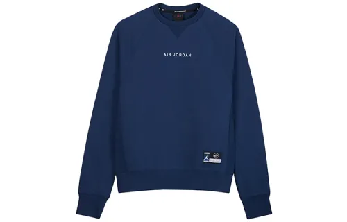 Jordan X Fragment Design Sweatshirts Unisex Blue Crew Neck Moderate Regular
