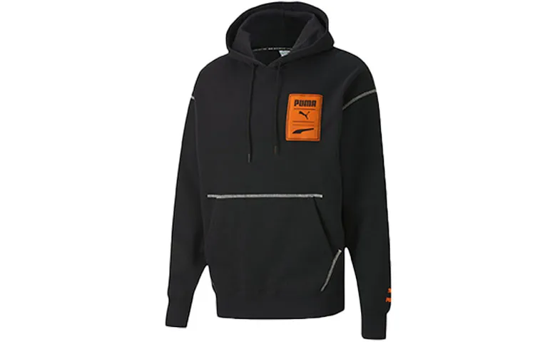 PUMA ESS Sweatshirts Men's Black Hooded Moderate Regular