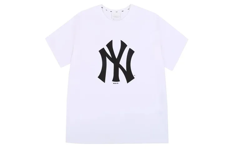 MLB T-Shirts Unisex White Crew Neck Moderate