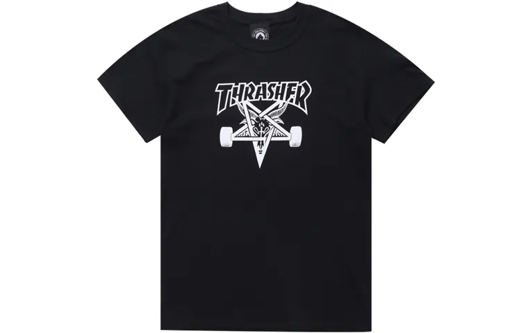 Thrasher T Shirt US Version Unisex Black